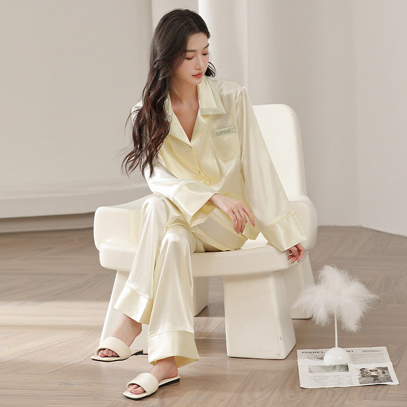 French-style silk Sleep Set