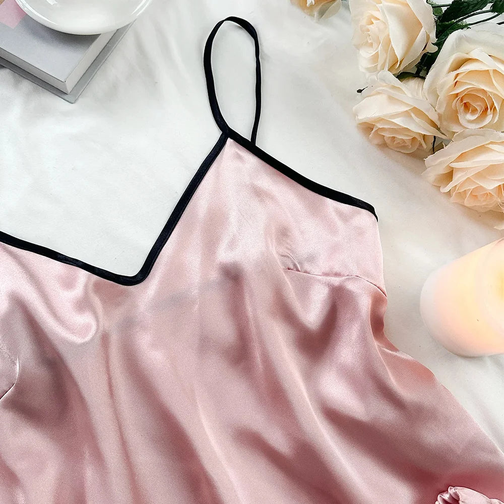 Cozy Girl Satin Sleep Set