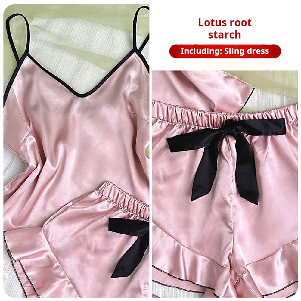 Cozy Girl Satin Sleep Set
