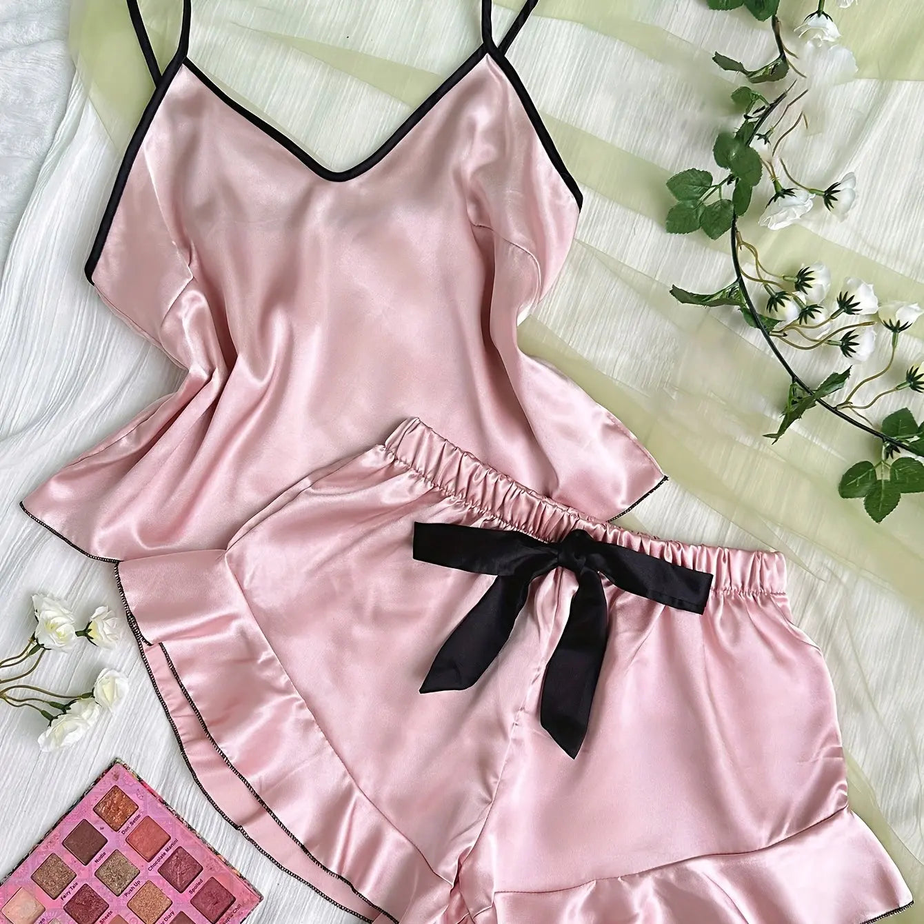 Cozy Girl Satin Sleep Set
